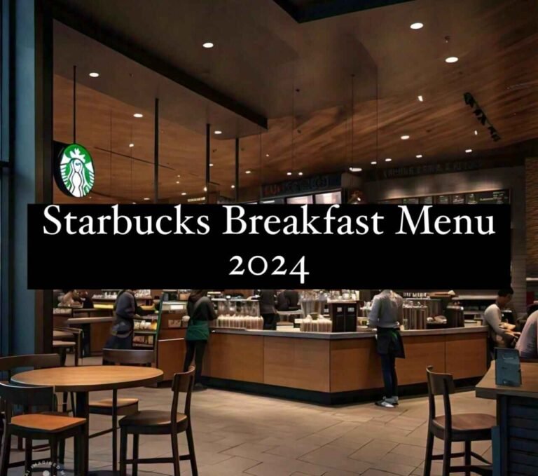 Starbucks Breakfast Menu Prices UK 2024